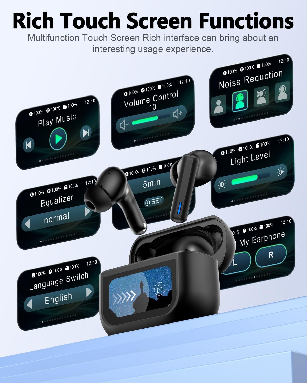 Detalle de ZIUTY ZIUTY Wireless Earbuds with ANC, 40H
