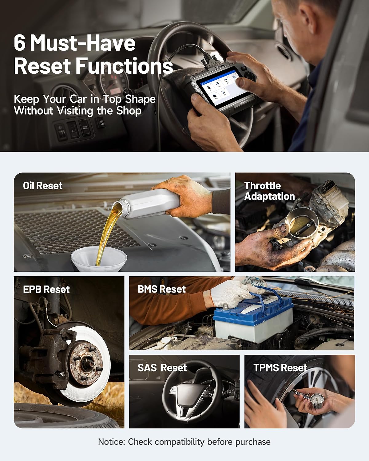 Thumbnail 2 de TOPDON ArtiDiag500 OBD2 Scanner: Comprehensive Car Diagnostic Tool for Engine, ABS, SRS and more