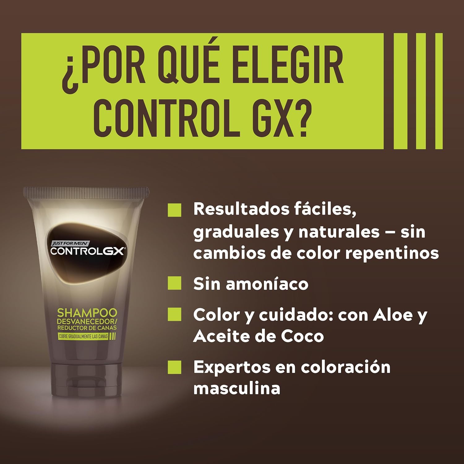 Thumbnail 6 de Just for men Control GX 118ml champú reductor de canas