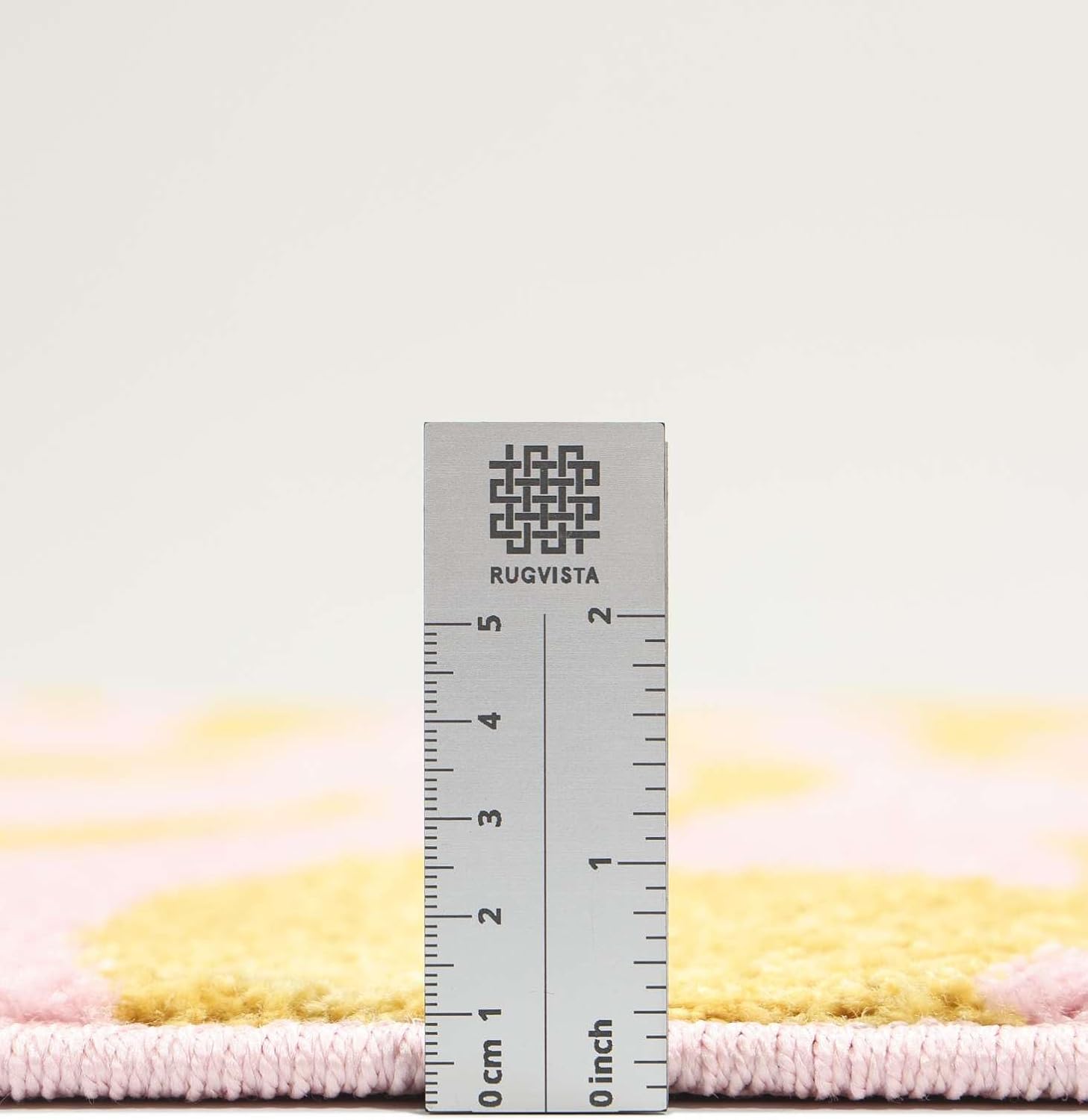 Detalle 2 de RugVista Woodcut Indoor & Outdoor Rug, 160 x 230 cm, Yellow/Pink