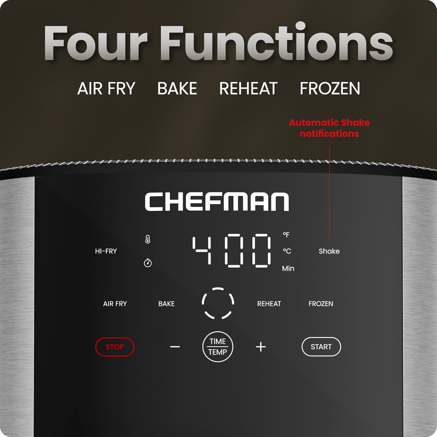 Detalle 2 de Chefman TurboFry Touch 8-Qt Air Fryer ⚡