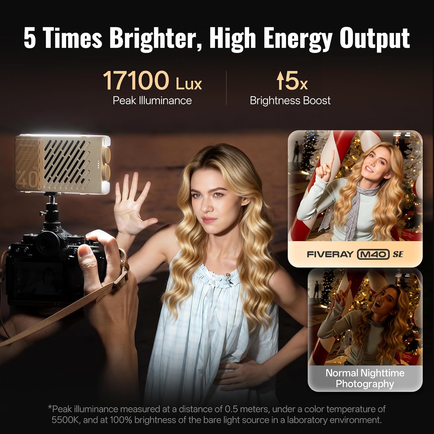 Thumbnail 3 de ZHIYUN FIVERAY M40 SE COMBO [Ufficiale] Luce LED per Video e Foto – 17100 Lux, 2700–8500K