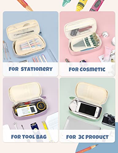 Thumbnail 6 de SUNEE Cute Pencil Case: Blue Large Kawaii Stationery Organizer