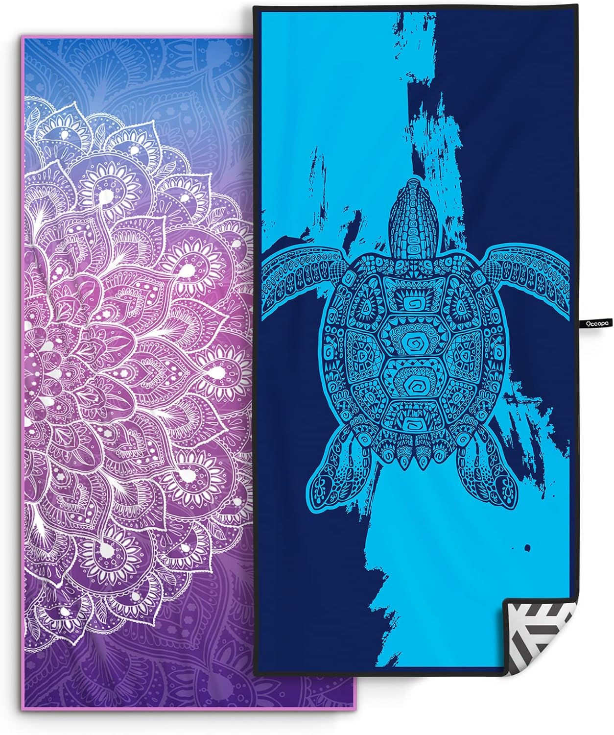OCOOPA 2 Pack Beach Towel Microfibre (Extra Large 178cm x 80cm) – Quick-dry, sand-free oversized travel towels