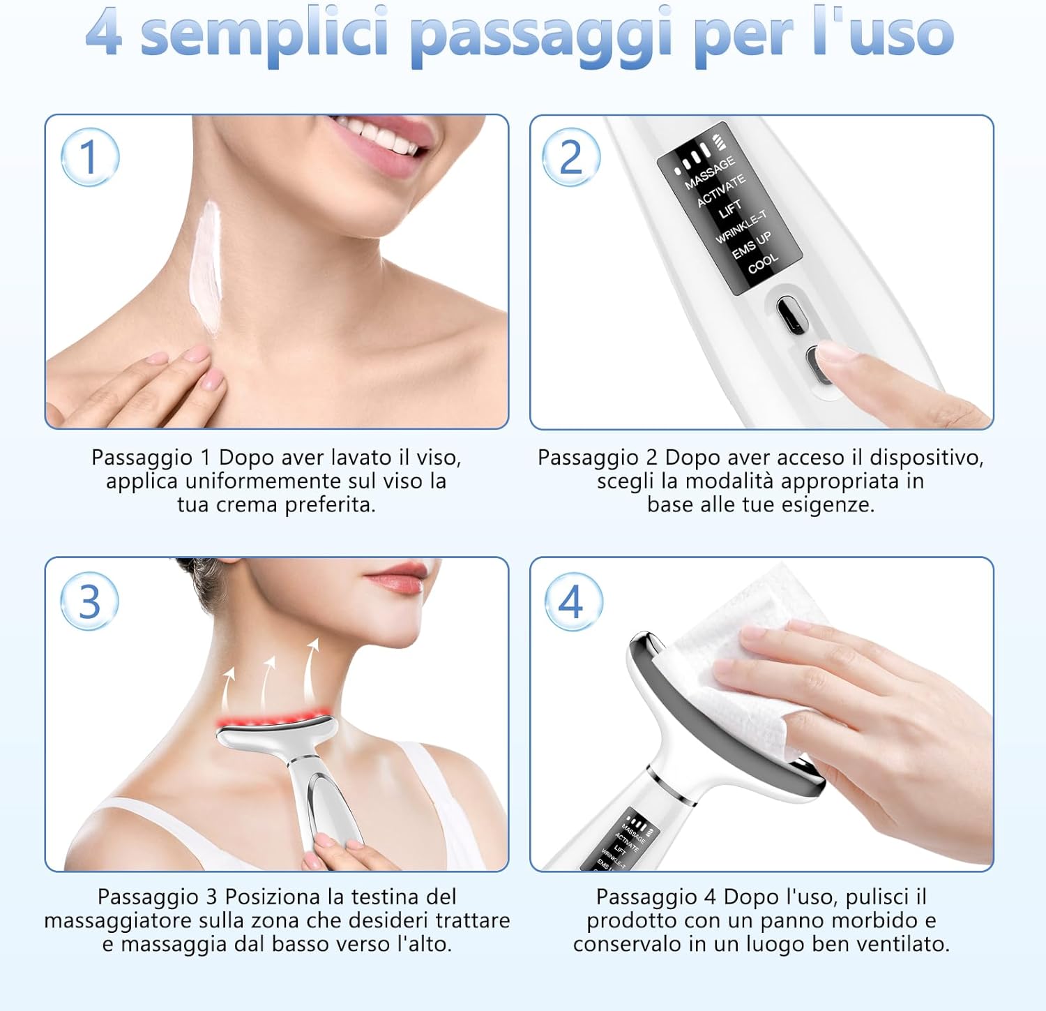 Thumbnail 4 de Massaggiatore Viso Lifting 6 modalità 45°C