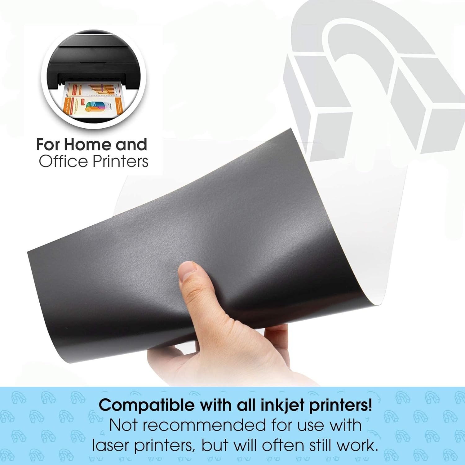 Thumbnail 3 de The Magnet Shop Magnetic Photo Paper (A4, matt effect) for Inkjet Printers – 10 Pack
