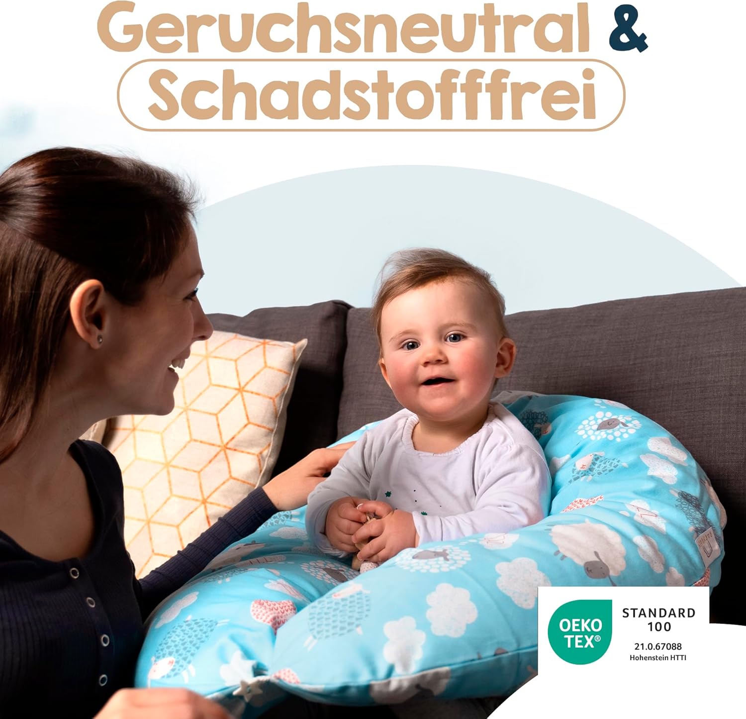 Thumbnail 4 de Baby's Stillkissen XXL – 190 cm Schwangerschaftskissen mit Bezug von Baby's Stillkissen