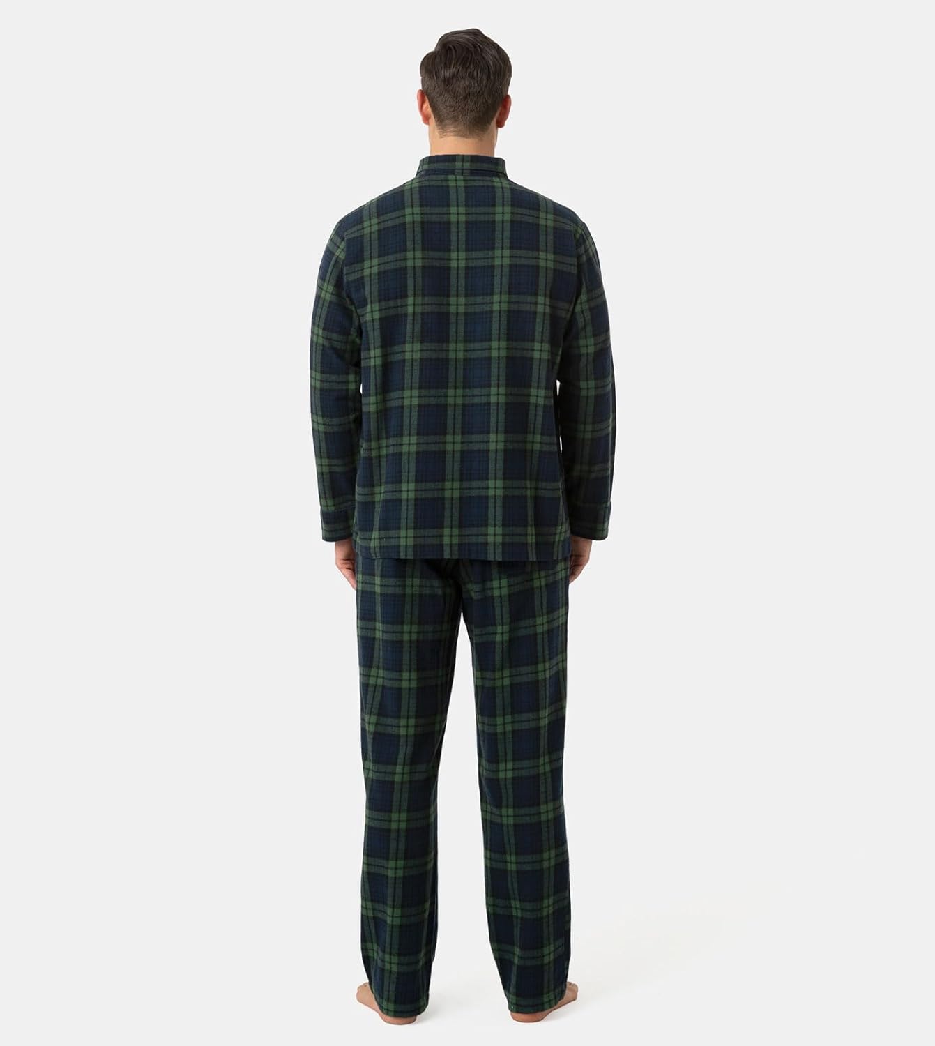 Thumbnail 3 de LAPASA Herren Schlafanzug lang – Kariertes Baumwoll-Pyjama-Set M79/M95