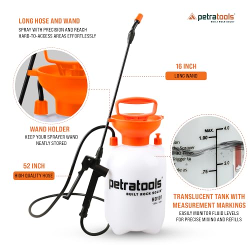 Thumbnail 6 de PetraTools HD101 Garden Sprayer: 1 Gallon with 52-inch Hose and 2 Nozzles