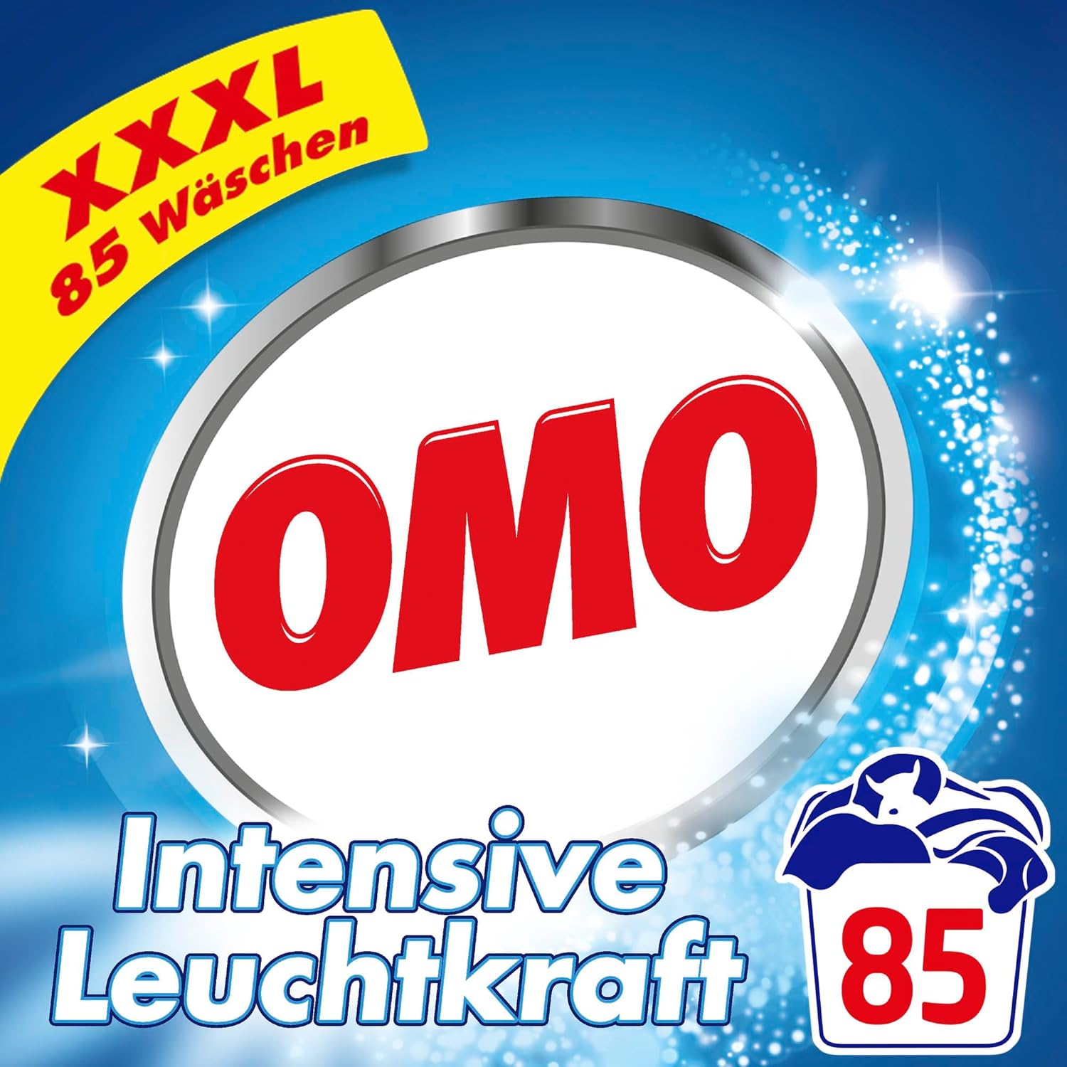 Detalle de Omo Waschpulver XXXL Vollwaschmittel – intensive Leuchtkraft und hygienische Frische