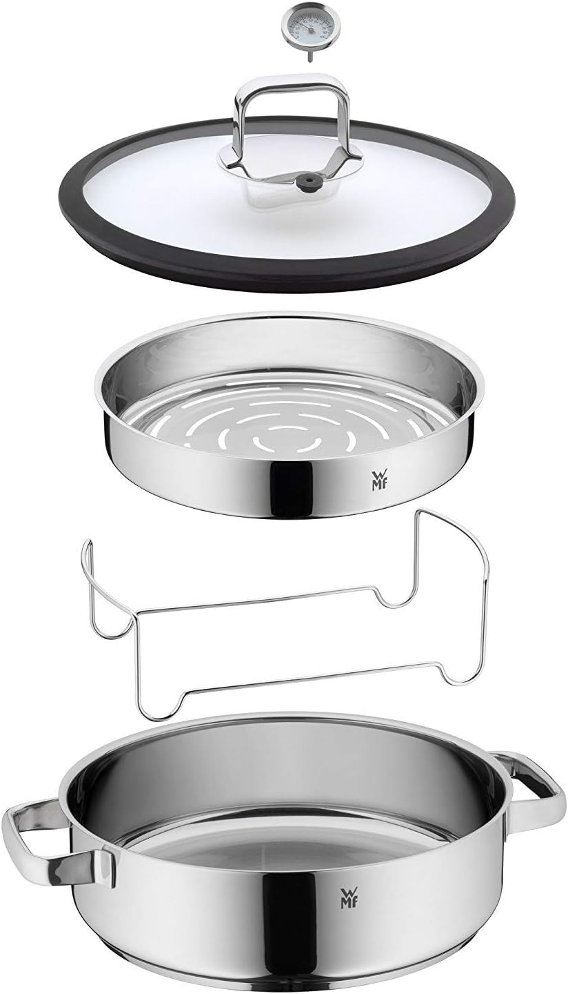 Thumbnail 2 de WMF Vitalis - Fuente Vapor 28 cm con Tapa y Termómetro 🍲