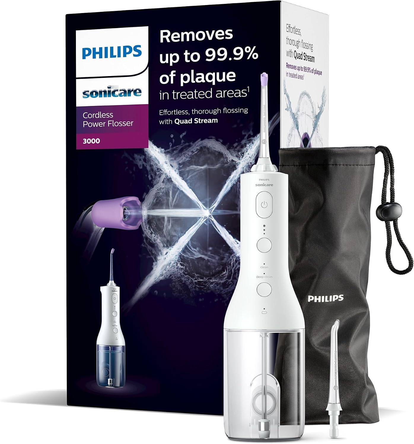 Philips Sonicare Cordless Power Flosser 3000 (HX3826/31) – White