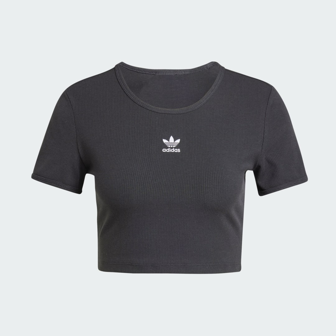 Thumbnail 3 de Camiseta Essentials Ribbed de Adidas – Negro