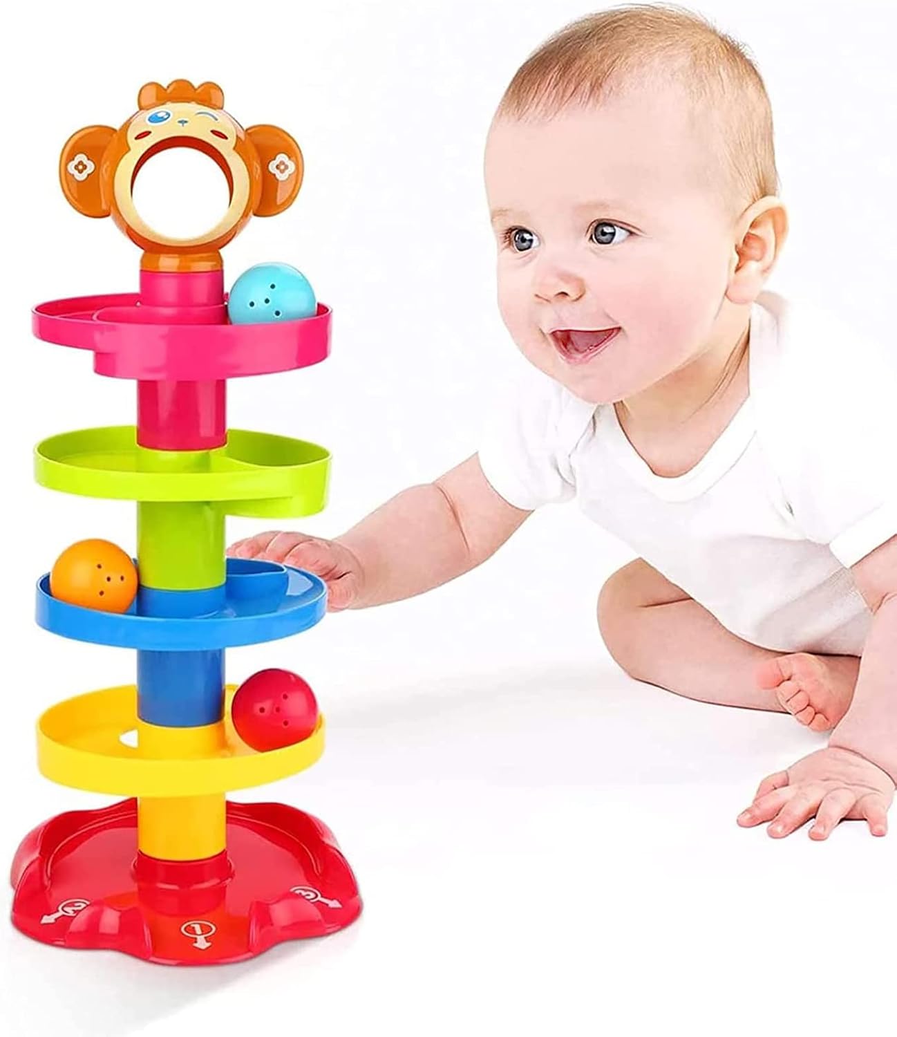 Detalle de Baby Ball Drop and Roll Ramp Toy for 9-18 Months