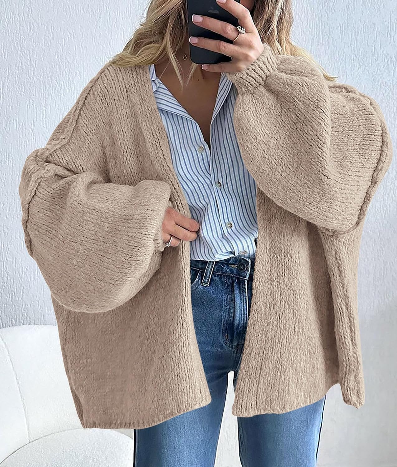 Thumbnail 5 de PRETTYGARDEN 2026 Oversized Cardigan sweater