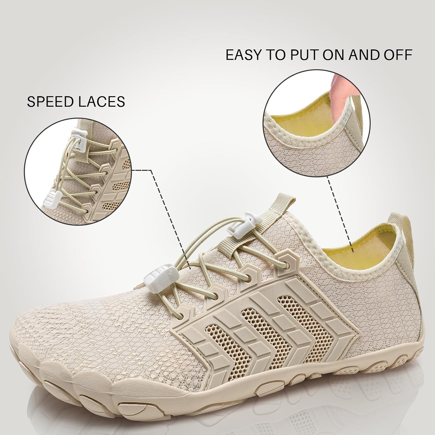 Detalle de Barefoot Shoes: Water Shoes for Men and Women | Trail, Beach, Gym and Water Sports