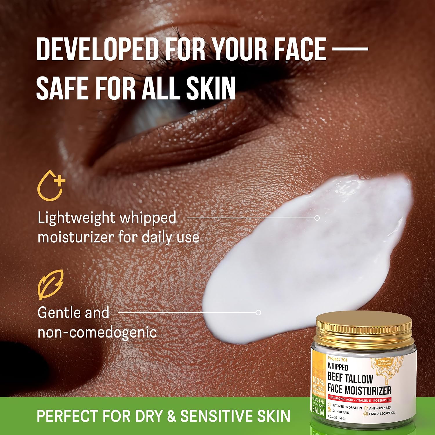 Thumbnail 1 de PROJECT 701 TFM701 Beef Tallow Face Cream with Honey and Hyaluronic Acid