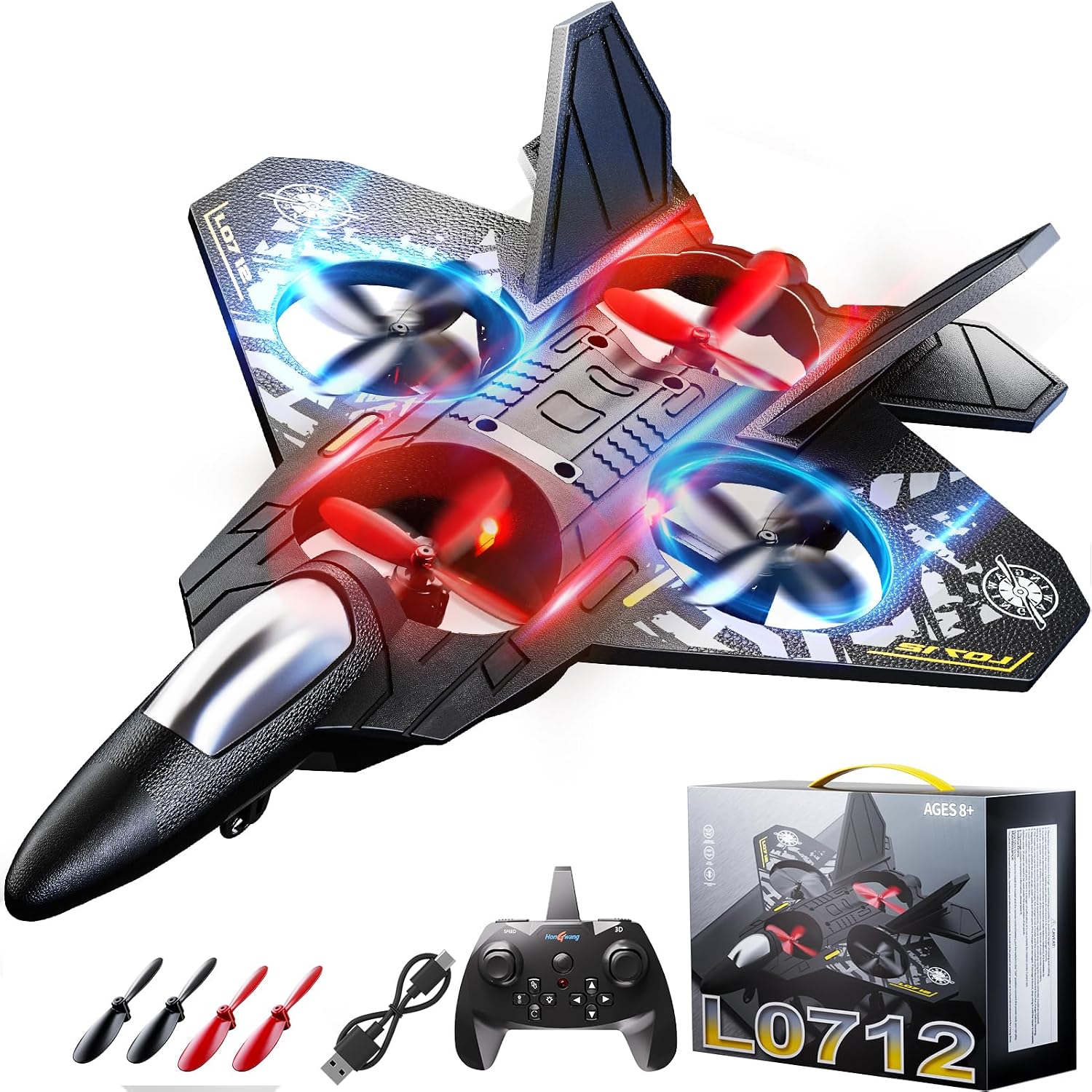 Detalle de KukuFun 8-axis RC airplane drone