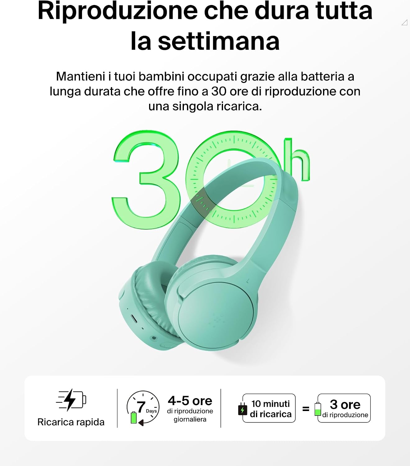 Thumbnail 3 de Belkin SoundForm Mini cuffie bambini