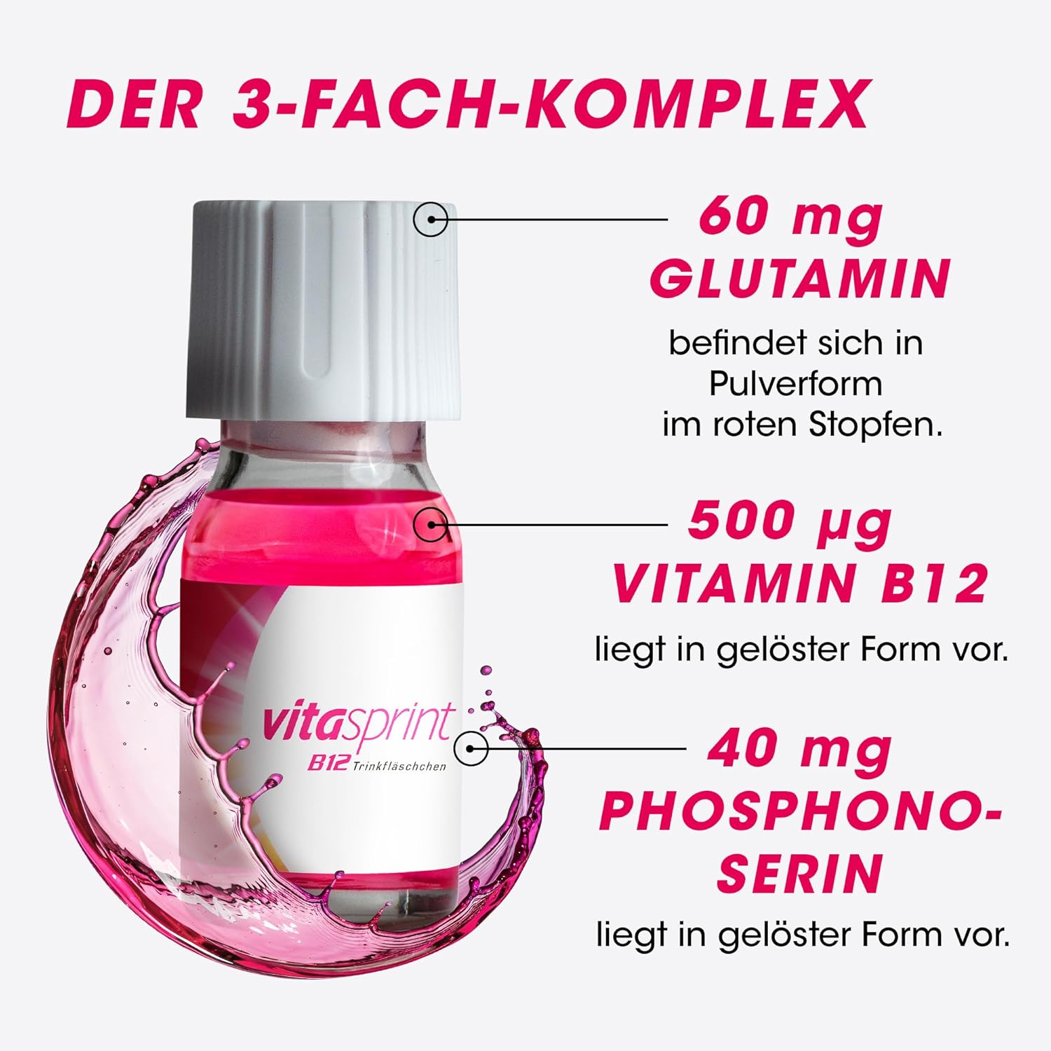 Detalle 1 de Vitasprint B12 Trinkfläschchen 30 St. 💊