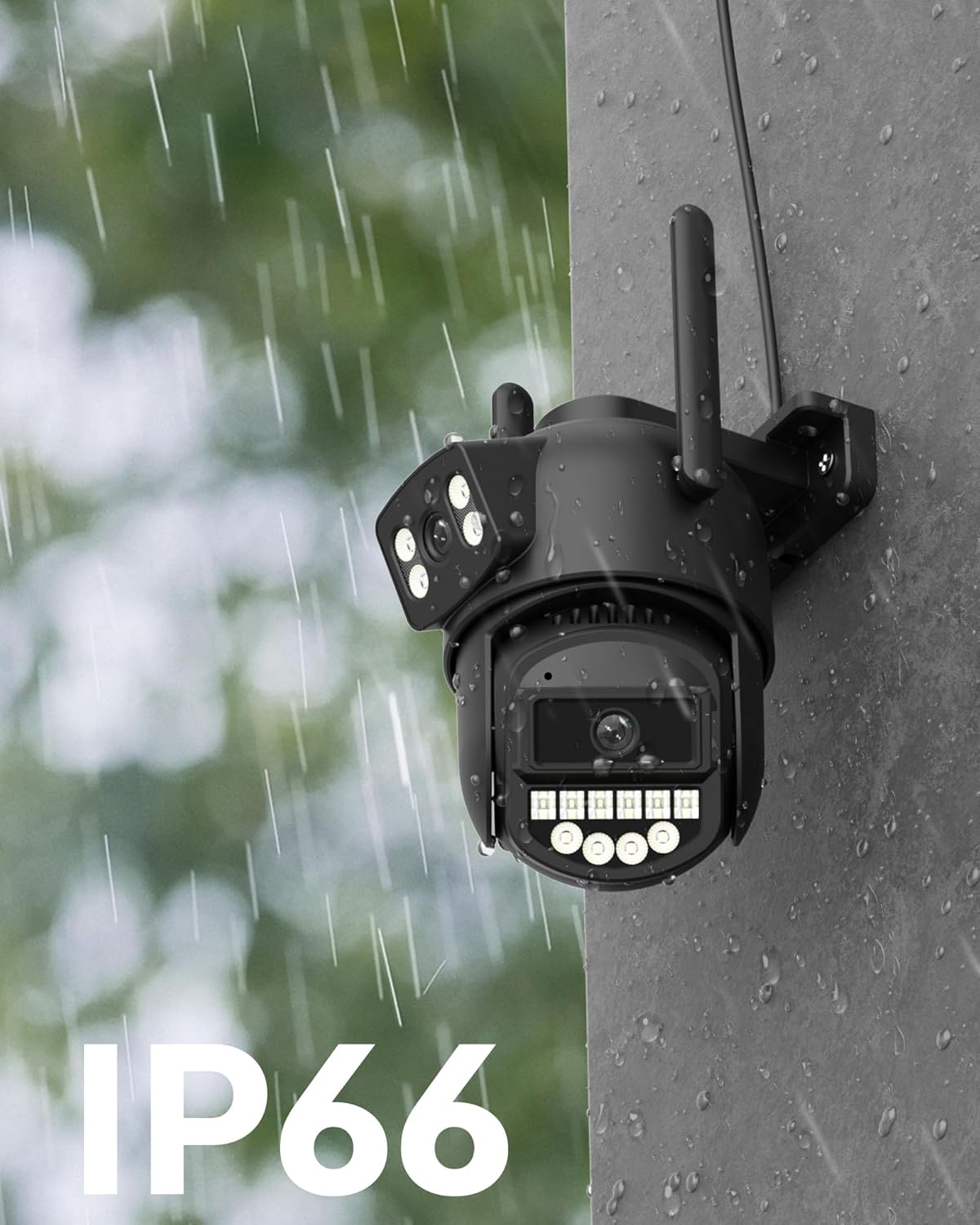 Thumbnail 6 de Reobiux Telecamera Wi‑Fi Esterno con Doppio Obiettivo PTZ 360° – 2.5K, Visione Notturna e Audio Bidirezionale