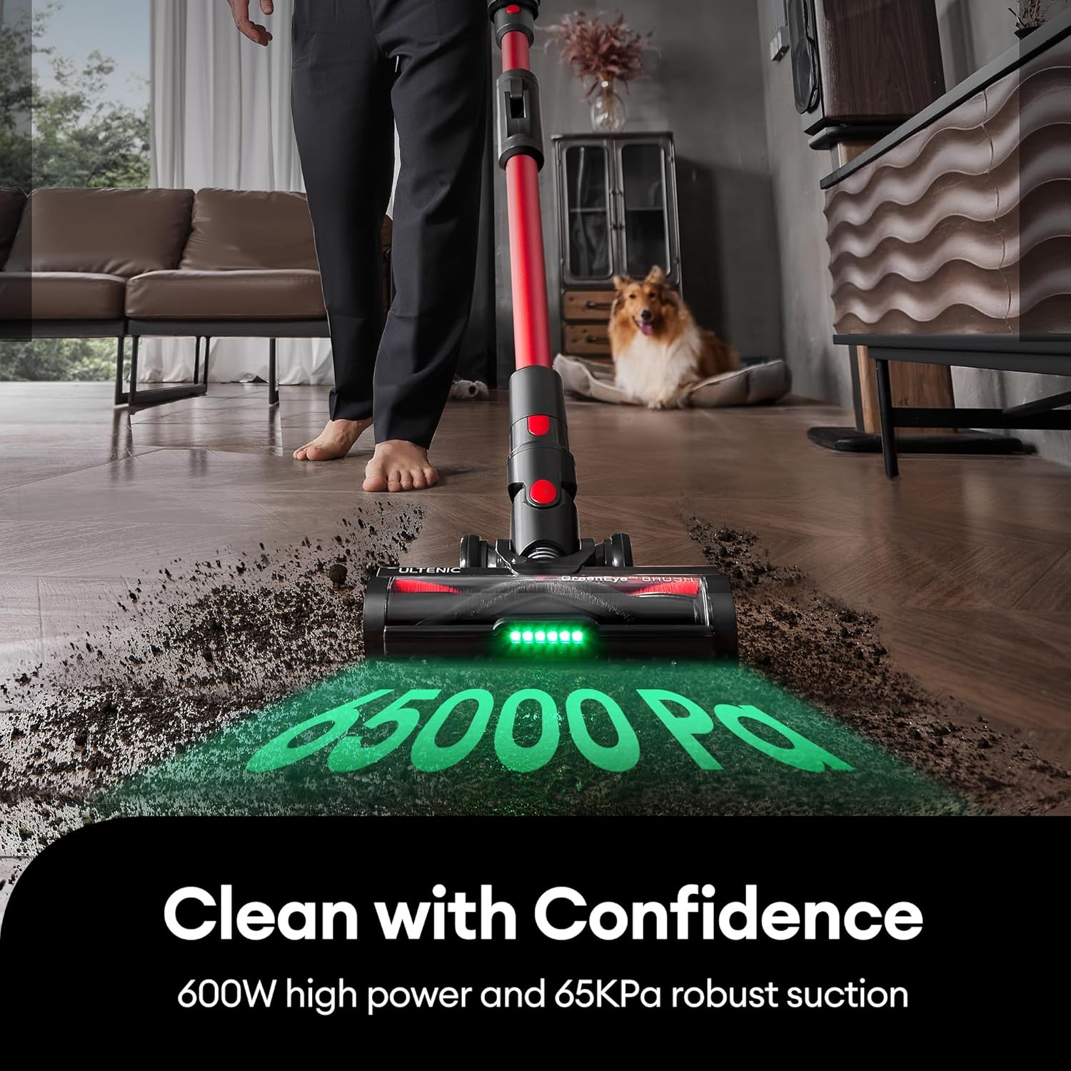 Thumbnail 1 de Ultenic Cordless Vacuum Cleaner: 65KPa, 600W, 60-Minute Runtime with Bendable Wand