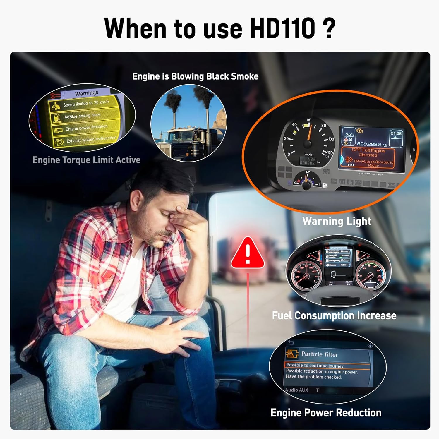 Detalle de ANCEL HD110 Heavy Duty Truck Scanner with DPF Regen
