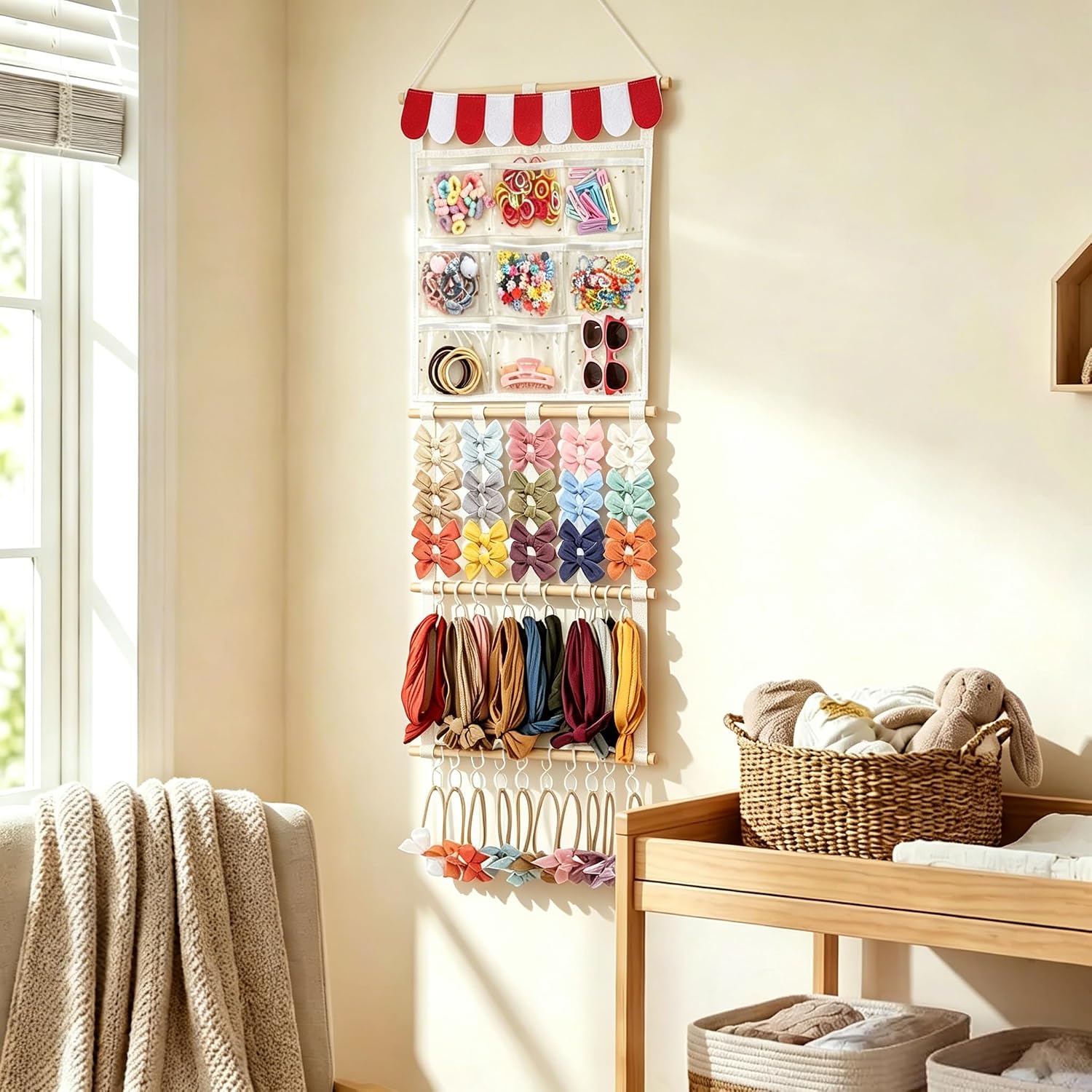 Detalle de Kangaroo Baby Headband Organizer, 15"L x 30"H