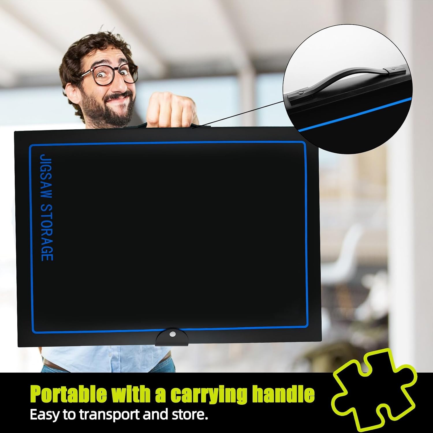 Detalle de ALL4JIG Large Puzzle Binder for 500–1000 Piece Puzzles (Holds 20 Puzzles)