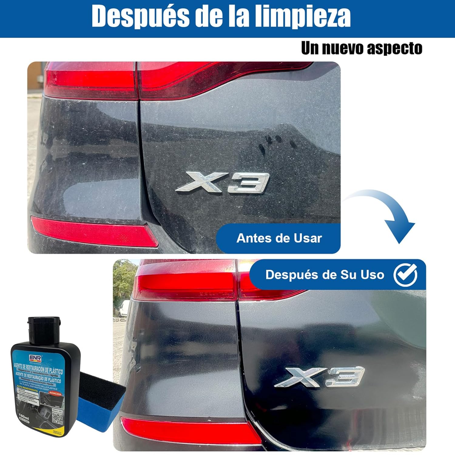 Thumbnail 6 de Enerfero Restaurador de Plásticos Coche 180 ml