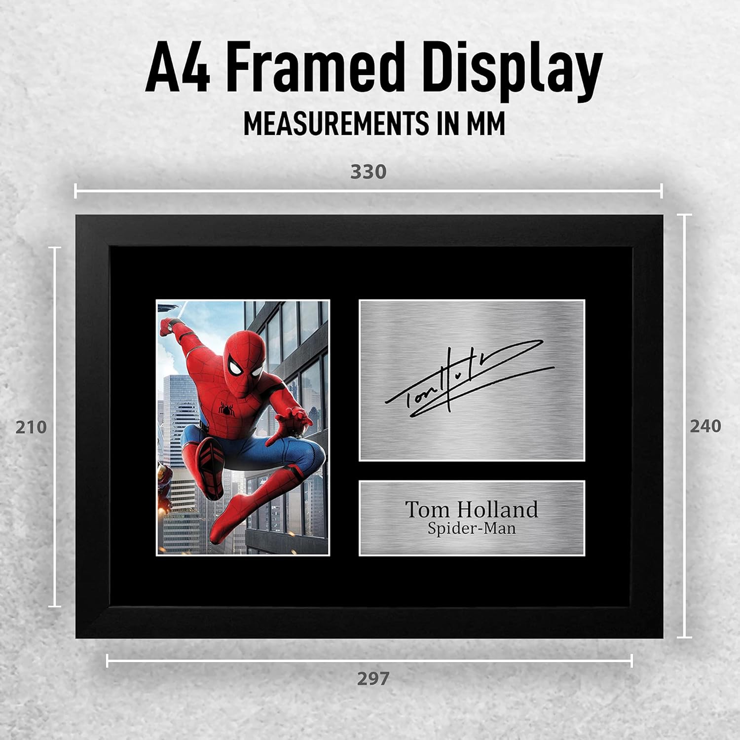 Thumbnail 1 de HWC Trading Tom Holland signed framed A4 print (Spider-Man) – gift-ready display