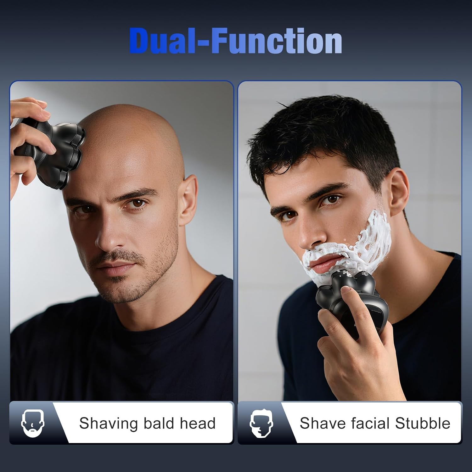 Thumbnail 6 de Kensen 7D Head Shavers for Bald Men – USB-C, Wet & Dry Rotary Shaver