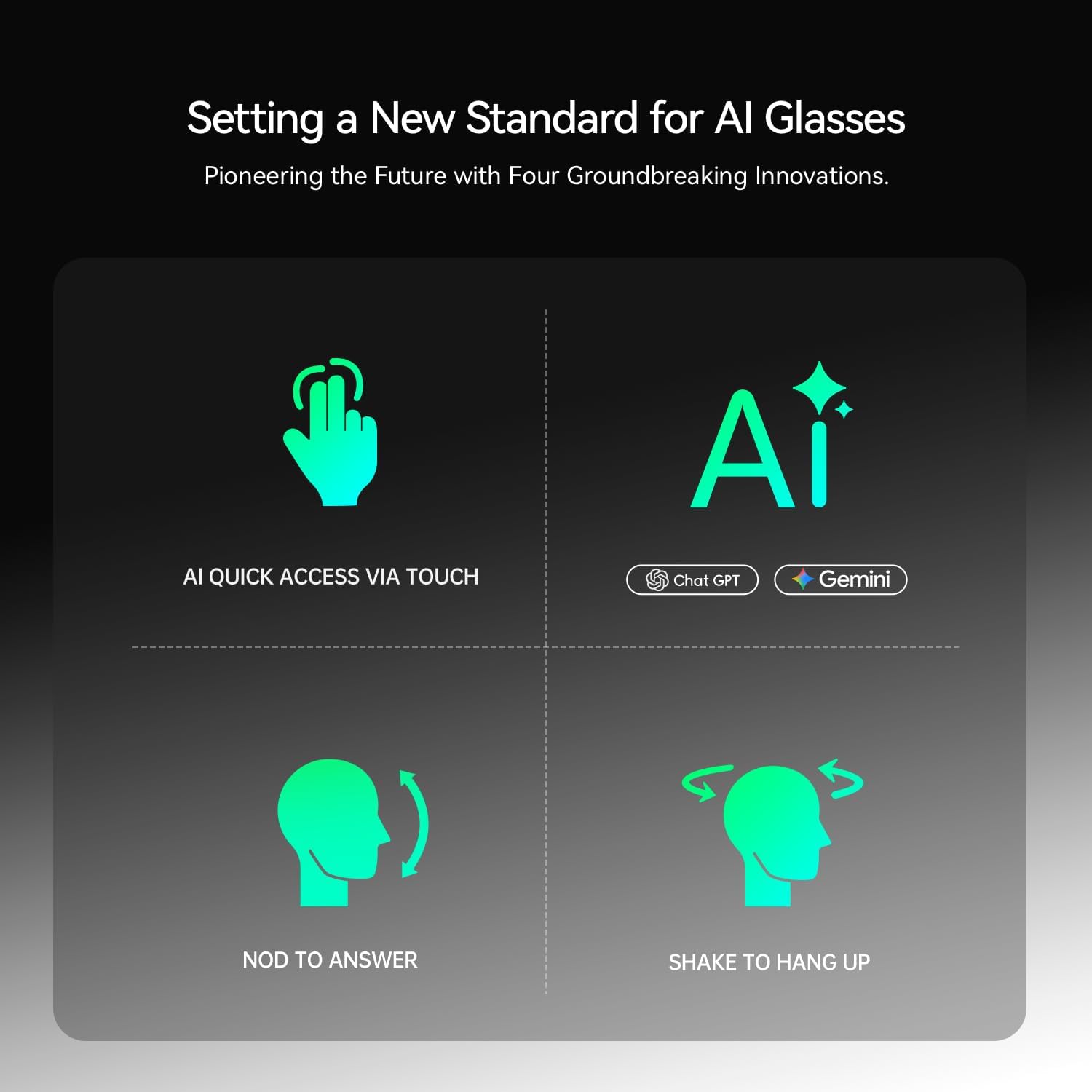 Detalle de Rokid Glasses (with Display): AI & AR Smart Glasses with Real-Time Translation and Hands-Free Camera