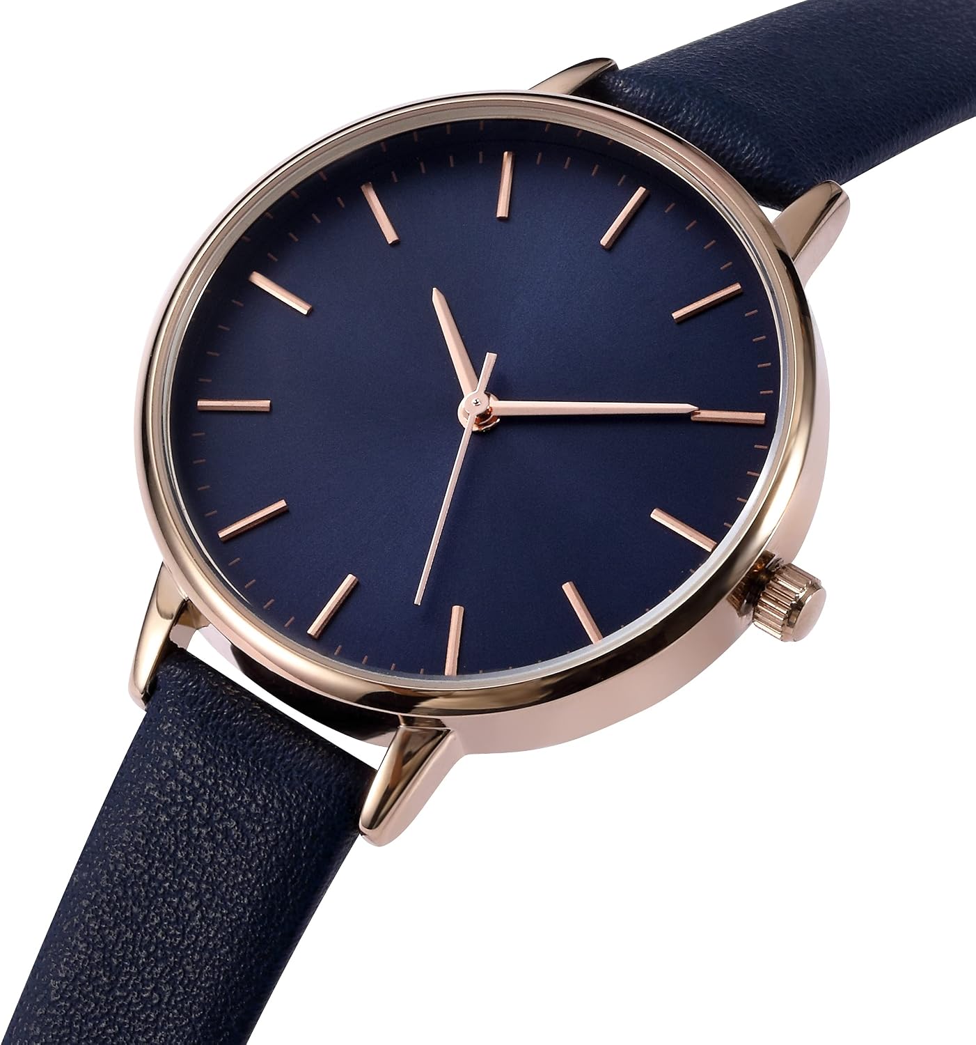 Thumbnail 1 de KIMOMT Damenuhr mit Lederarmband – Quarz Uhr für Damen mit wassergeschütztem Edelstahlgehäuse