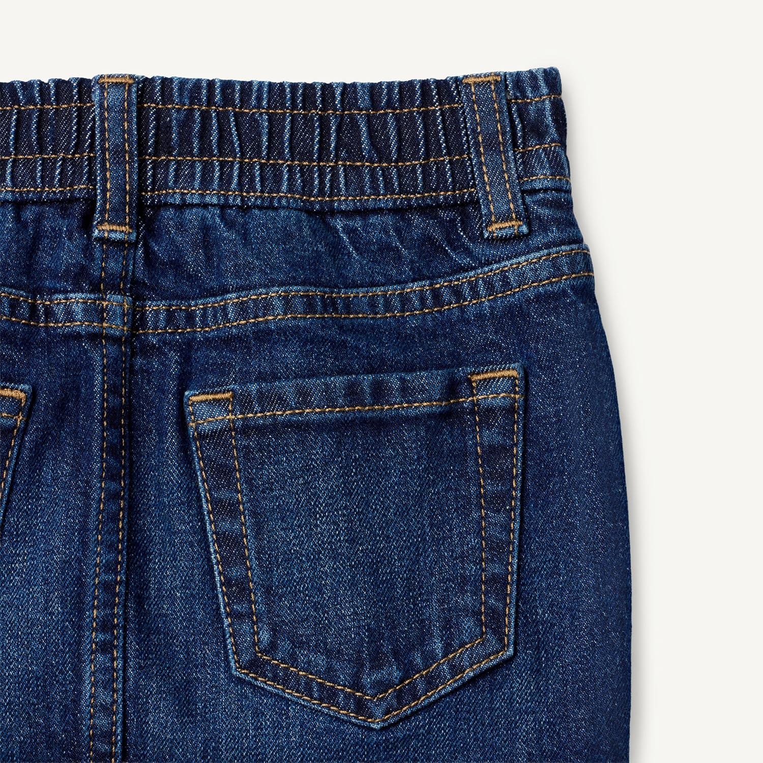 Detalle de Amazon Essentials Girl's Toddler & Girls' Medium Stretch Regular-Fit Denim Skort