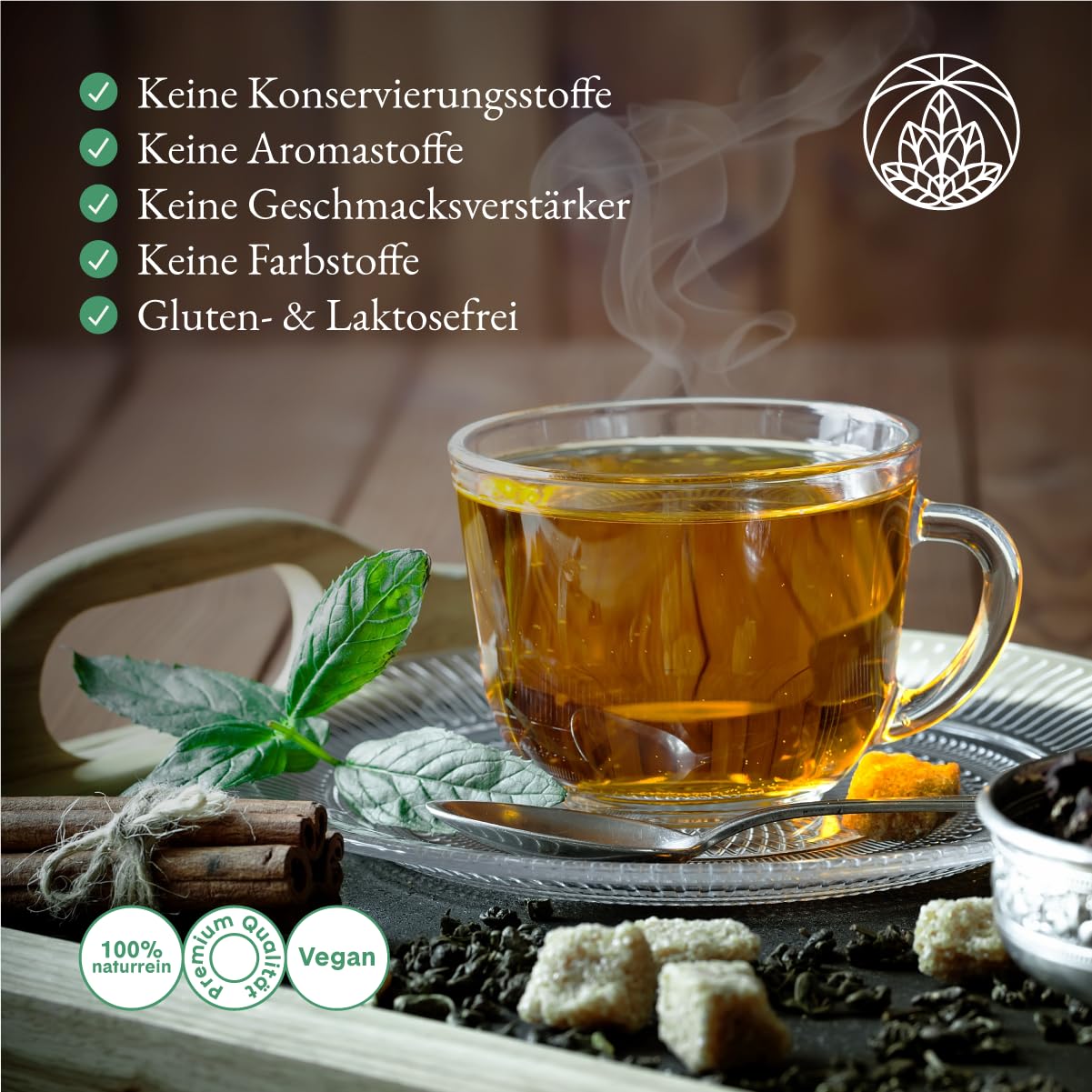 Detalle de Spearmint Tea Monte Nativo (200g) – Nana Minze Tee