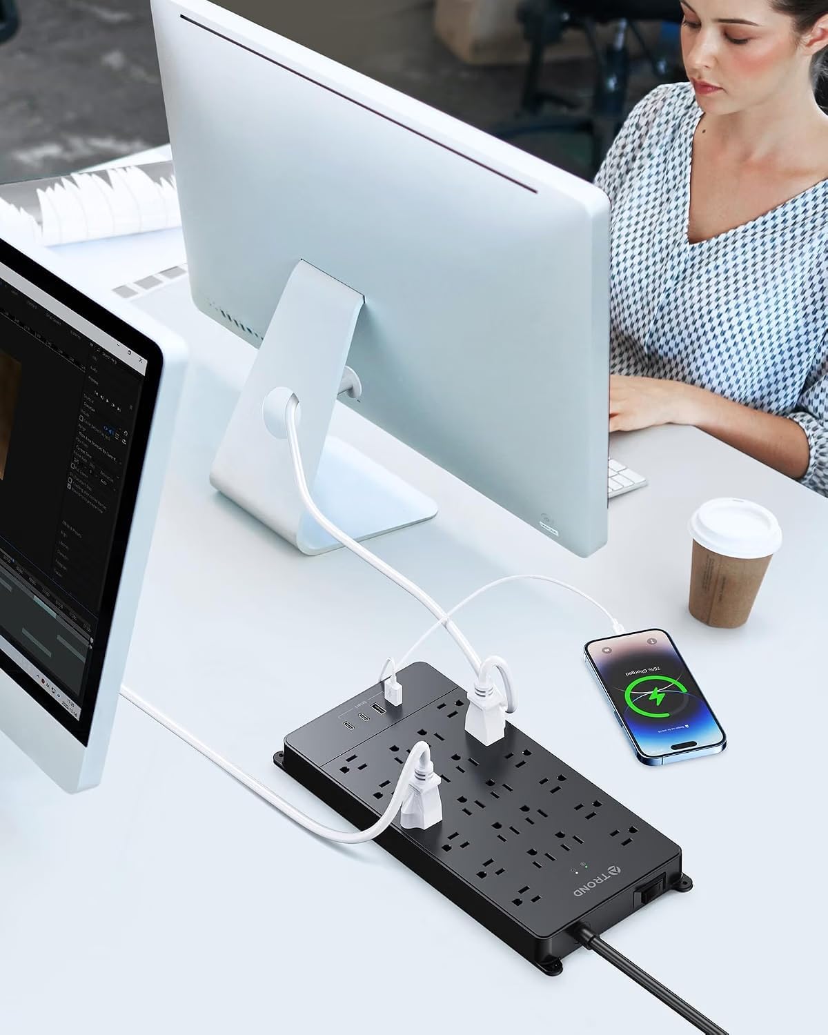 Thumbnail 6 de TROND Power Bar Surge Protector 15 ft
