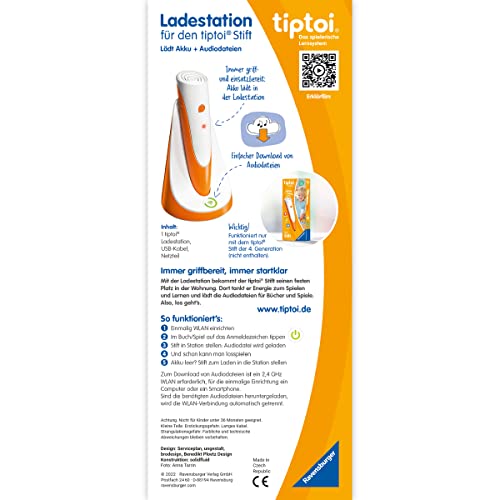Detalle de Ravensburger tiptoi Ladestation 00111 – Lade- und Speicherlösung für den tiptoi Stift der 4. Generation