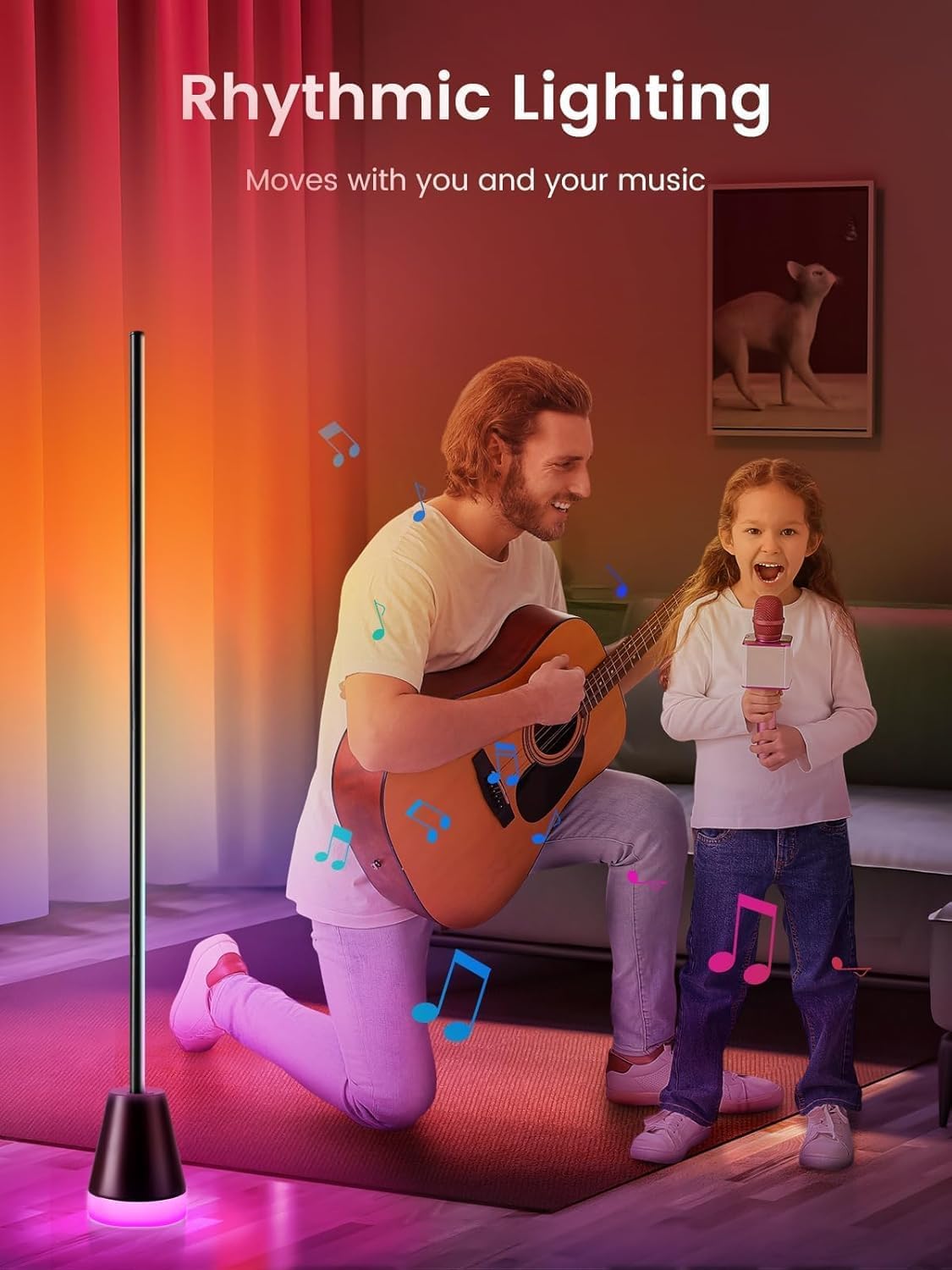 Thumbnail 5 de shirylzee RGBICW LED Floor Lamp: Smart Corner Lamp with 16 Million Colours