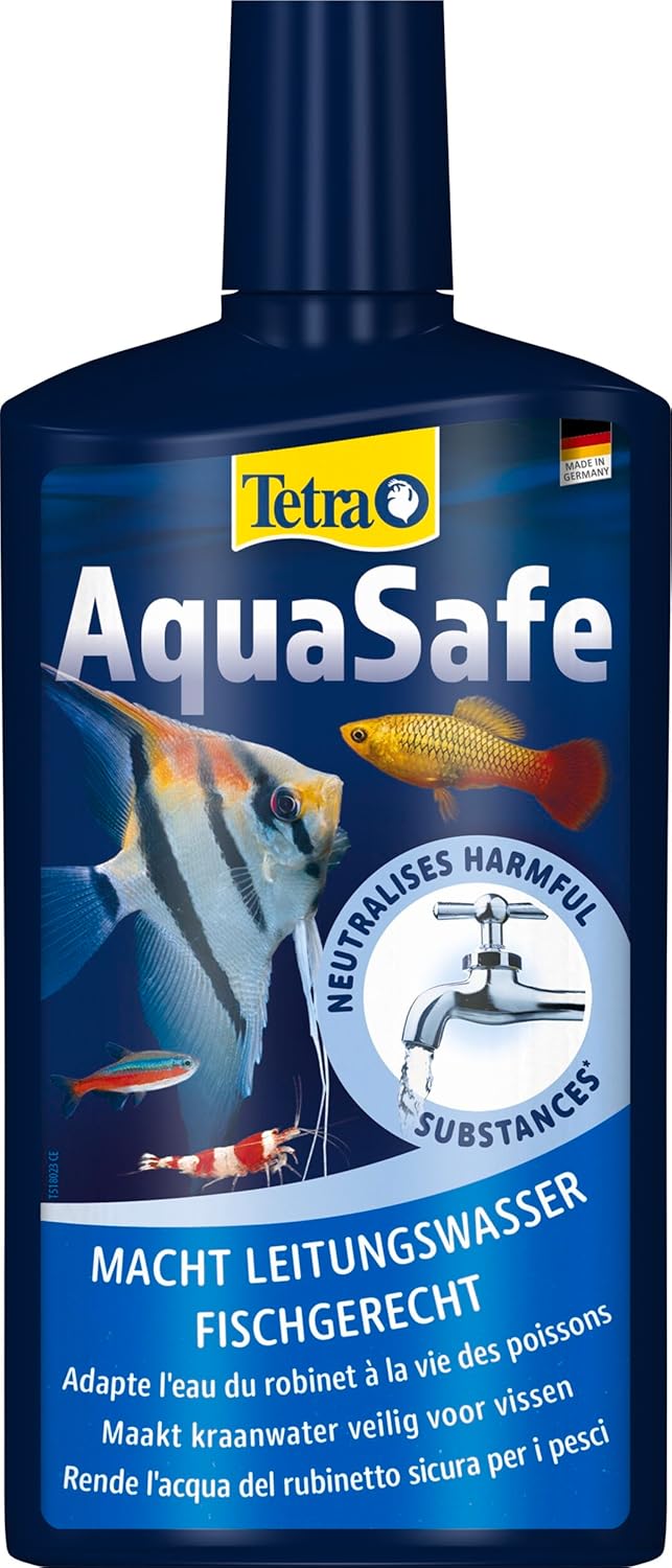 Tetra AquaSafe 500 ml: protezione rapida dell’acqua del rubinetto per pesci