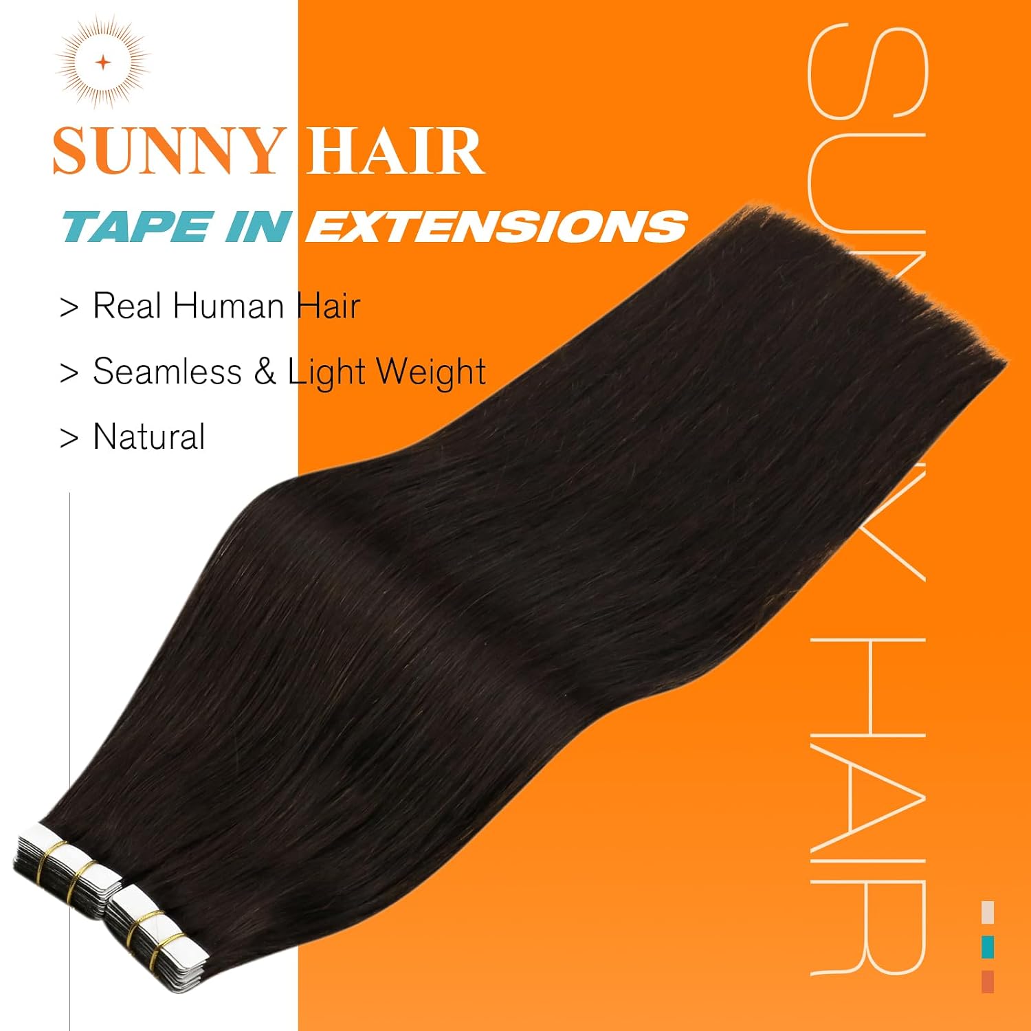 Detalle 2 de Sunny Hair Tape in Extensions 18 inch 20pcs 50g