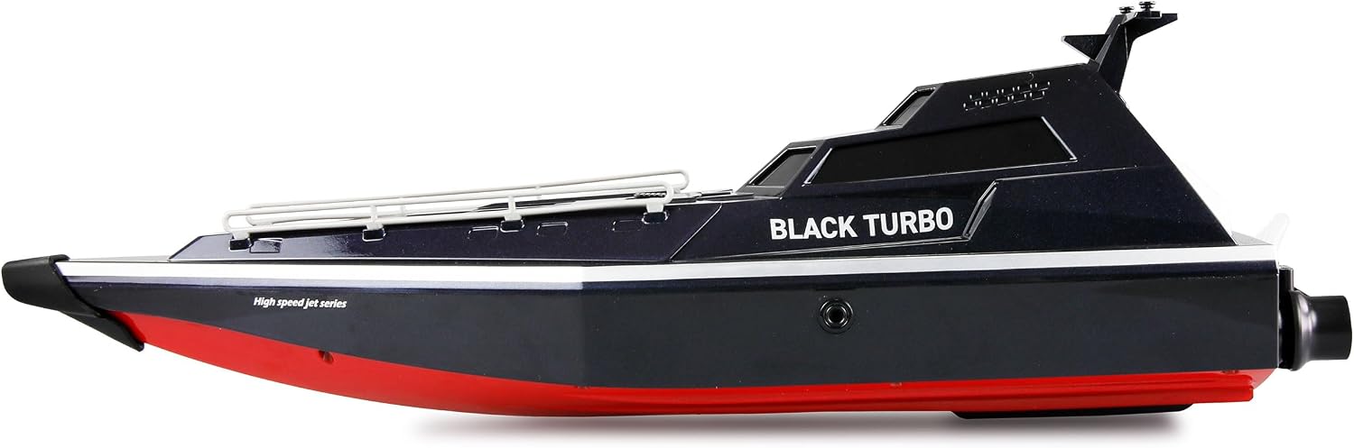 Detalle 2 de Amewi 26112 Black Turbo – wojskowa łódź RC z napędem strumieniowym, 28 km/h