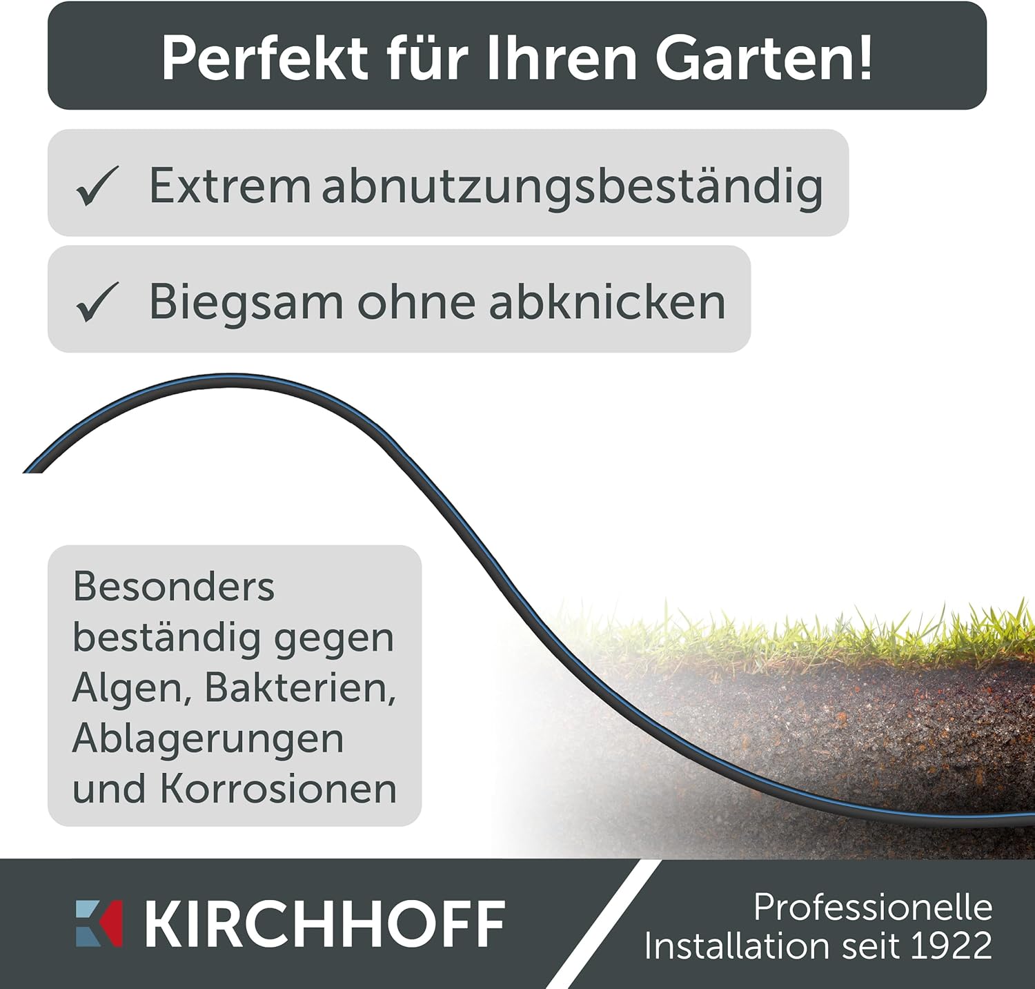 Thumbnail 1 de Kirchhoff Wasserleitung HDPE 25 mm × 50 m – DVGW geprüft, Trinkwasser geeignet, made in EU