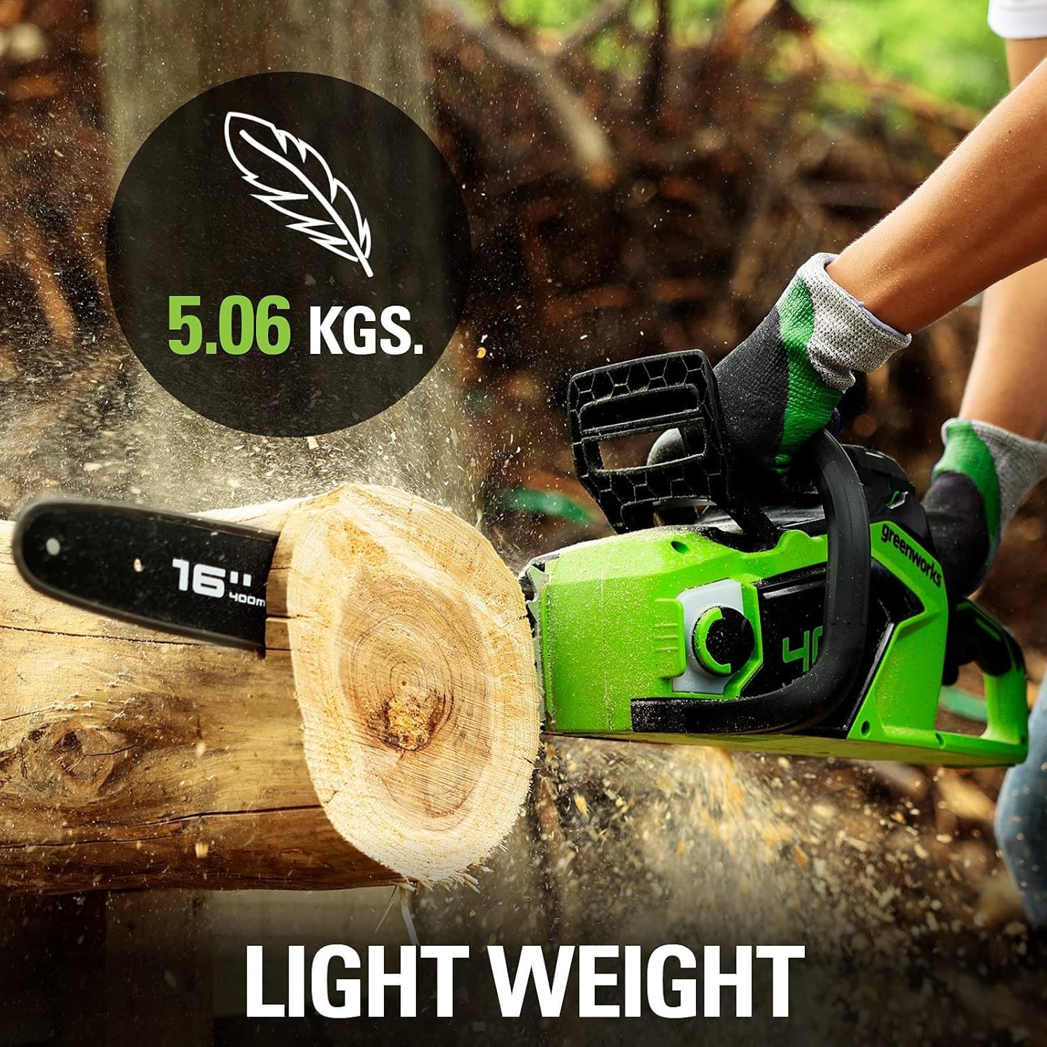 Thumbnail 4 de Greenworks GD40CS18 Motosierra a Batería 40 cm