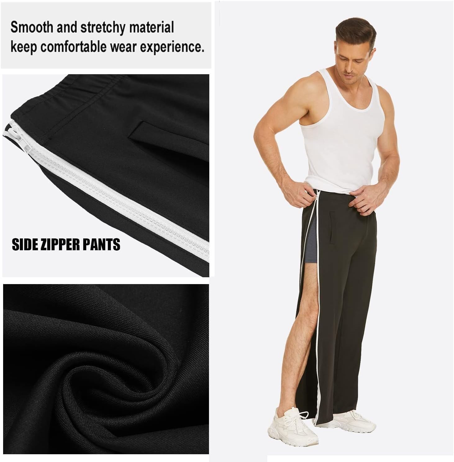 Thumbnail 3 de Pantaloni da riabilitazione e training Pinspark con cerniera integrale zip-off