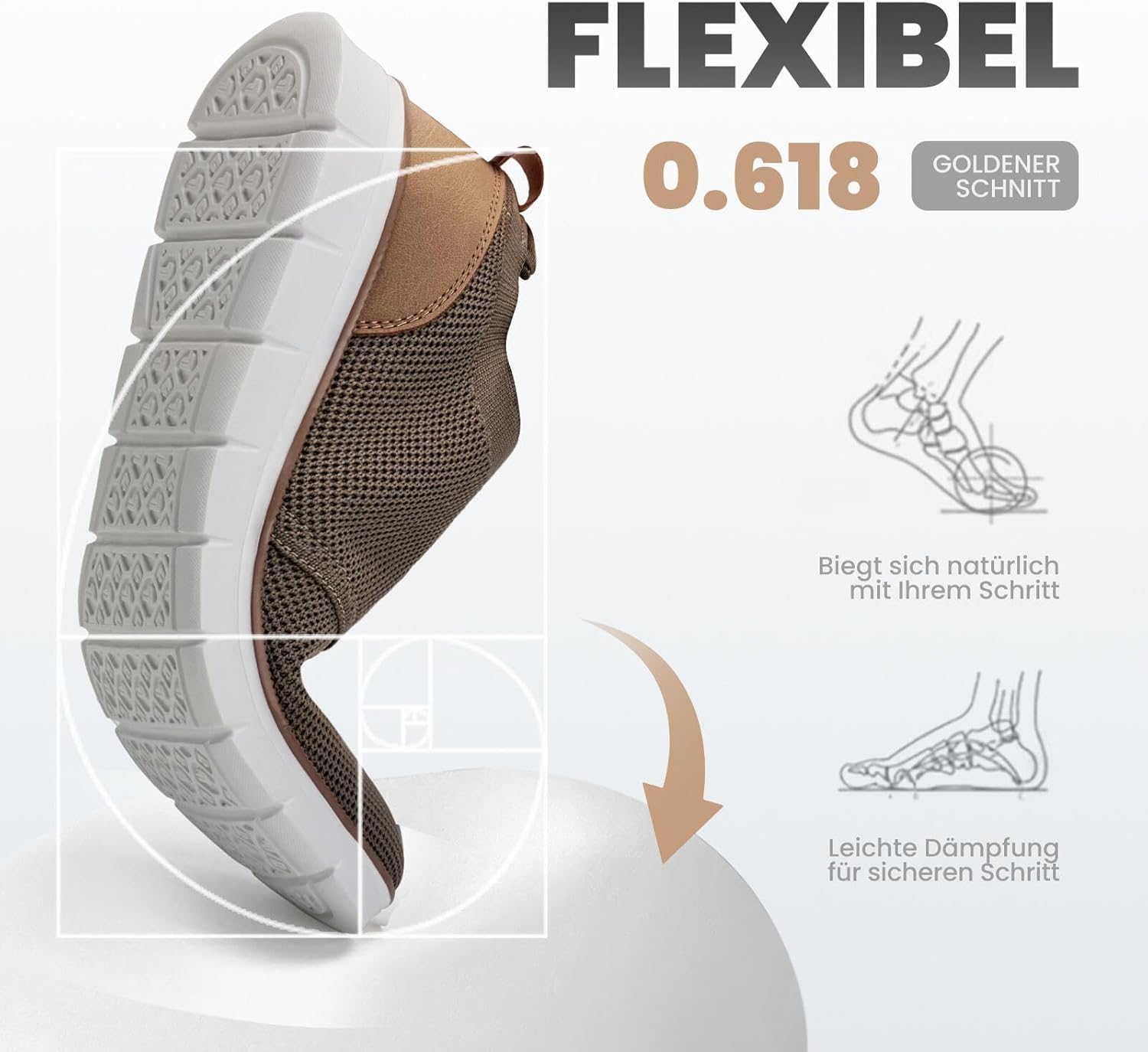 Thumbnail 4 de LEZTA Herren-Anzugschuhe als Sneaker/Oxfords mit atmungsaktivem Mesh und komfortabler Dämpfung