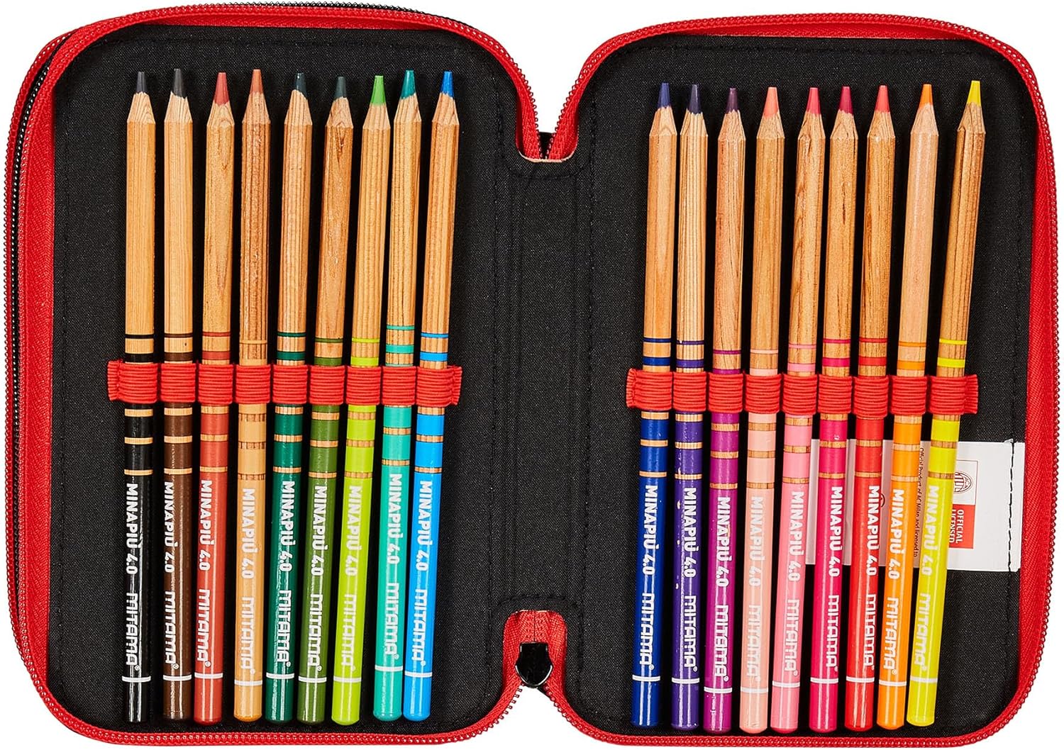 Thumbnail 5 de Seven Trousse scolaire 3 compartiments - A.C. MILAN PATH OF VICTORY, rouge noir