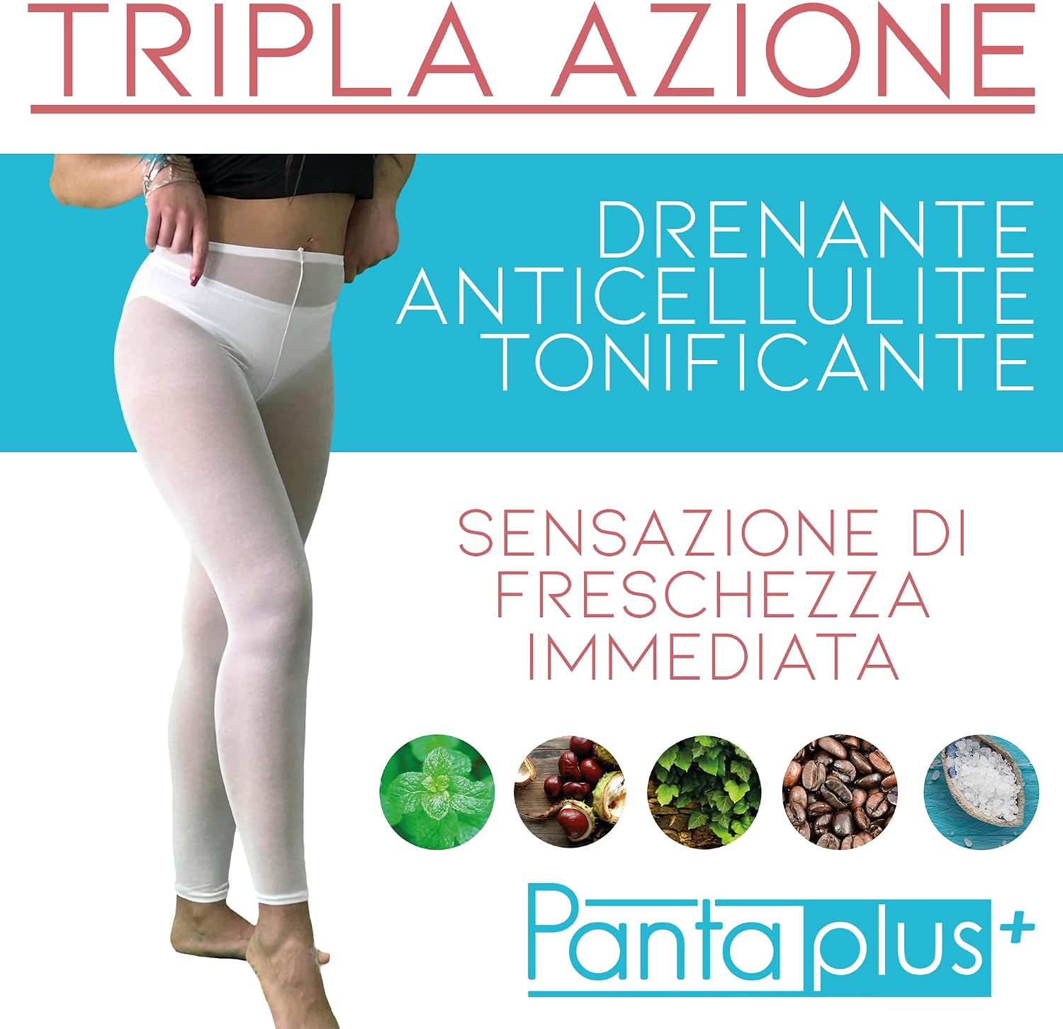 Thumbnail 2 de PANTAPLUS+ collant drenanti anticellulite taglia unica