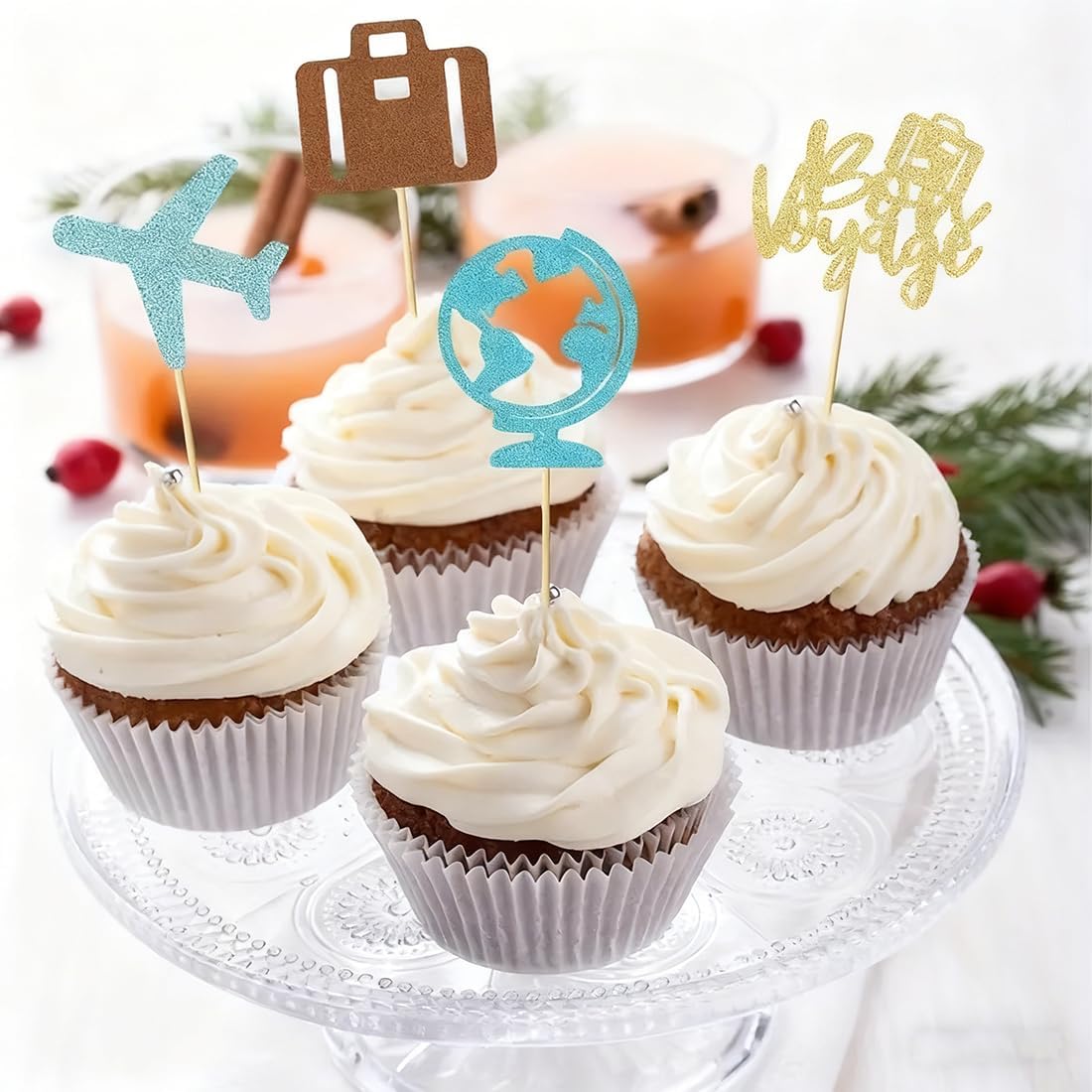 Detalle 2 de Morndew Cupcake Toppers, 24-Piece Set