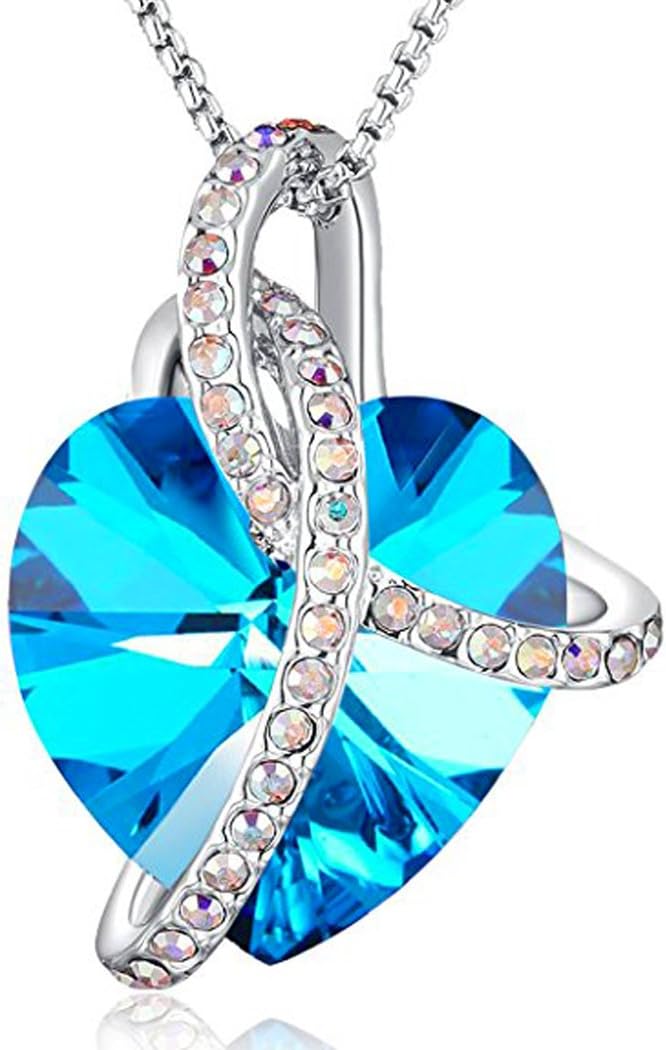 Detalle de Angelady Collier Cœur Améthyste 18"+